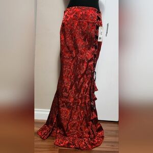 Red Steampunk Skirt
